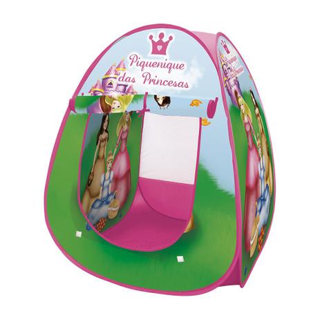 Barraca Portatil Cabana Piquinique Das Princesas - Dm Toys Menor preço em Barraca Portatil Cabana Piquinique Das Princesas - Dm Toys