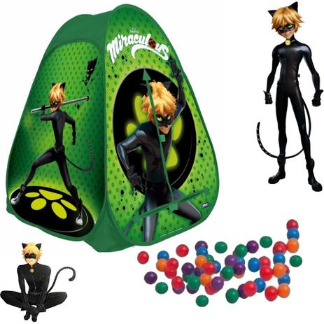 Barraca Portátil Cat Noir - Zippy toys Menor preço em Barraca Portátil Cat Noir - Zippy toys
