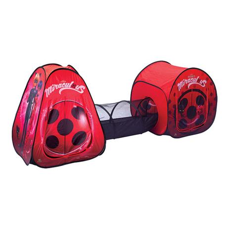 Barraca Tunel Infantil Portátil Miraculous Ladybug com 100 Bolinhas Artbrink Menor preço em Barraca Tunel Infantil Portátil Miraculous Ladybug com 100 Bolinhas Artbrink