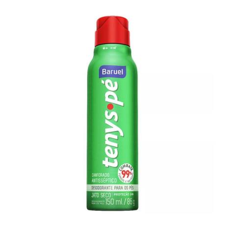 Baruel Tenys Pé Canforado Jato Seco 150ml Menor preço em Baruel Tenys Pé Canforado Jato Seco 150ml