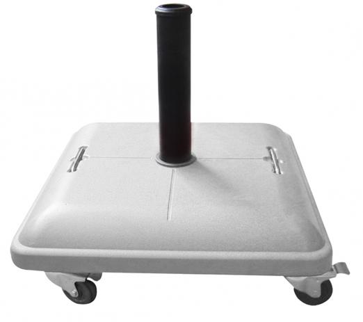 Base 37 Kg Para Guarda-Sol Quadrada Com Rodas - Branco - Bel fix Menor preço em Base 37 Kg Para Guarda-Sol Quadrada Com Rodas - Branco - Bel fix