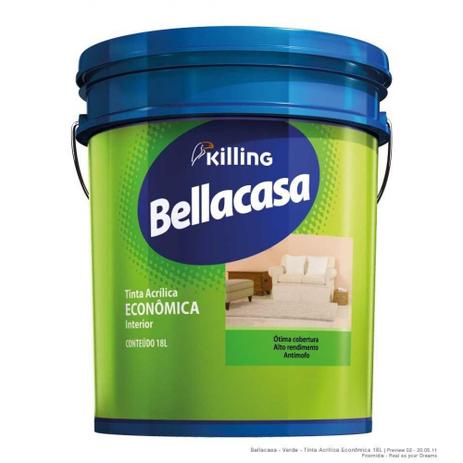 Base A Tinta Bellacasa Acrilica Eco 16,2LT Fosca - Killing s.a. tintas e adesivos Menor preço em Base A Tinta Bellacasa Acrilica Eco 16,2LT Fosca - Killing s.a. tintas e adesivos