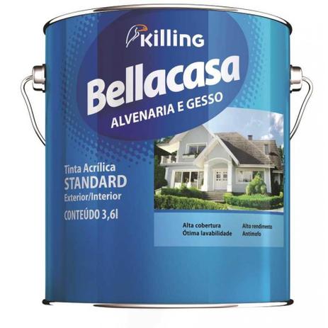 Base A Tinta Bellacasa Acrilica Std 3.24lt Fosco - Killing s.a. tintas e adesivos Menor preço em Base A Tinta Bellacasa Acrilica Std 3.24lt Fosco - Killing s.a. tintas e adesivos