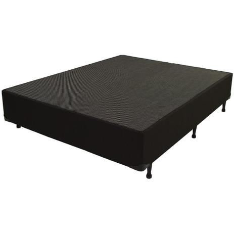Base Box Casal Universal 138x188x24 cm Preto - Luckspuma Menor preço em Base Box Casal Universal 138x188x24 cm Preto - Luckspuma