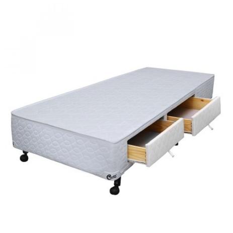 Base Box Solteiro 23cmx90cmx200cm 2 Gavetas SI Poli Castor Branco - Colchões castor Menor preço em Base Box Solteiro 23cmx90cmx200cm 2 Gavetas SI Poli Castor Branco - Colchões castor