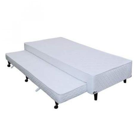 Base Box Solteiro 36cmx78cmx188cm com Cama Auxiliar Firme Pocket Kingdom Castor Branco - Colchões castor Menor preço em Base Box Solteiro 36cmx78cmx188cm com Cama Auxiliar Firme Pocket Kingdom Castor Branco - Colchões castor