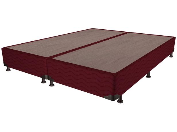 Base Cama Box Queen Size ProDormir Bipartido - 26 cm de Altura Tela Vinho Menor preço em Base Cama Box Queen Size ProDormir Bipartido - 26 cm de Altura Tela Vinho