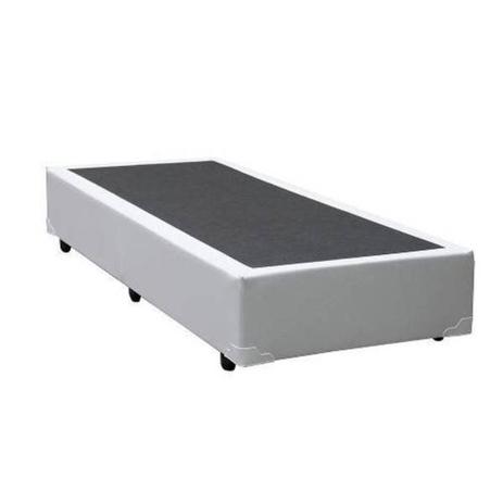 Base Cama Box solteiro 88x188 Branco Sintetico acolchoes Menor preço em Base Cama Box solteiro 88x188 Branco Sintetico acolchoes