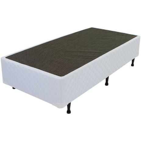 Base Cama Box Solteiro Luckpuma Pés Madeira 88x188x30 Branco - Luckspuma é boa?