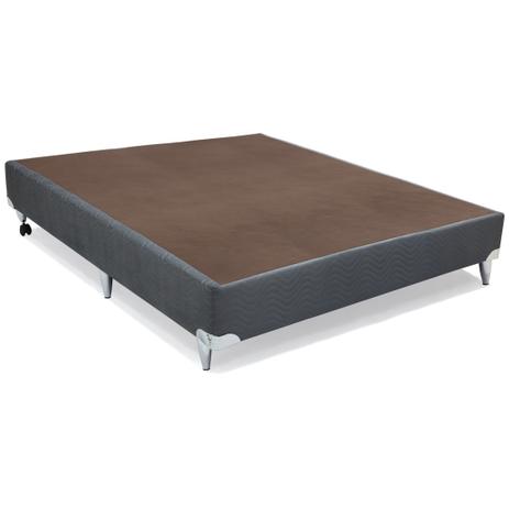 Base Camurça Cinza Casal (138x188x30) - Revestida em Camurça - Ortobom Menor preço em Base Camurça Cinza Casal (138x188x30) - Revestida em Camurça - Ortobom