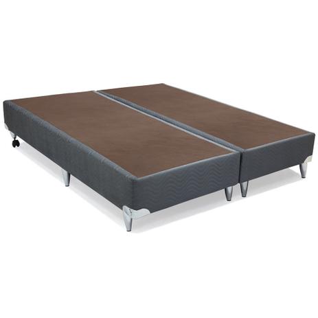 Base Camurça Cinza Super King (193x203x30) Ortobom Menor preço em Base Camurça Cinza Super King (193x203x30) Ortobom