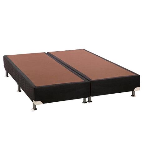 Base Camurça Preto Queen 158x198x30 - Colchões ortobom Menor preço em Base Camurça Preto Queen 158x198x30 - Colchões ortobom