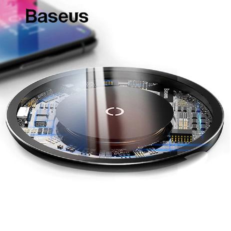 Base Carregador por Indução Celular Smartphone Sem fio Wireless Rápido 10W Vidro Sem Borda Baseus Menor preço em Base Carregador por Indução Celular Smartphone Sem fio Wireless Rápido 10W Vidro Sem Borda Baseus