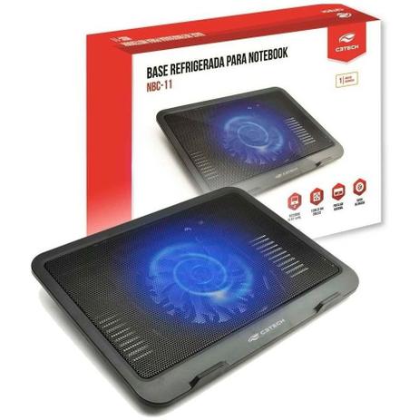 Base com Cooler FAN Refrigerada para Notebook até 14 Polegadas Silenciosa - C3TECH Menor preço em Base com Cooler FAN Refrigerada para Notebook até 14 Polegadas Silenciosa - C3TECH