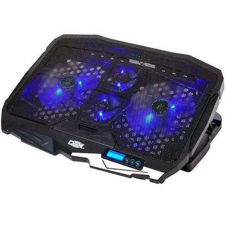 Base Cooler Com LCD Suporte Para Notebook 17 Gamer Led 4 Coolers - DX-006 - Dex Menor preço em Base Cooler Com LCD Suporte Para Notebook 17 Gamer Led 4 Coolers - DX-006 - Dex