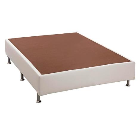 Base Courino Branco Casal 138x188x30 - Colchões ortobom Menor preço em Base Courino Branco Casal 138x188x30 - Colchões ortobom