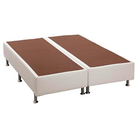 Base Courino Branco Queen 158x198x30 - Colchões ortobom Menor preço em Base Courino Branco Queen 158x198x30 - Colchões ortobom