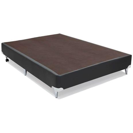 Base Courino Cinza Casal 23x138x188cm - Ortobom Menor preço em Base Courino Cinza Casal 23x138x188cm - Ortobom