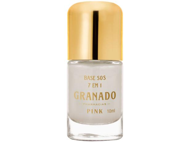 Base de Unha Fortalecedora Granado SOS - 7 em 1 Pink 10ml Menor preço em Base de Unha Fortalecedora Granado SOS - 7 em 1 Pink 10ml