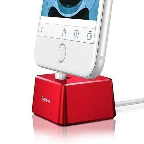 Base Dock Baseus Carregador Alumínio + Cabo Iphone 6 7 8 X Menor preço em Base Dock Baseus Carregador Alumínio + Cabo Iphone 6 7 8 X
