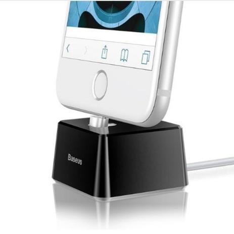 Base Dock Baseus Carregador Alumínio Preto + Cabo Iphone 7 8 X Menor preço em Base Dock Baseus Carregador Alumínio Preto + Cabo Iphone 7 8 X