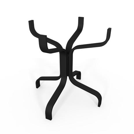 Base Mesa Lateral Alumínio Preto 55 cm - Aluv móveis é boa?