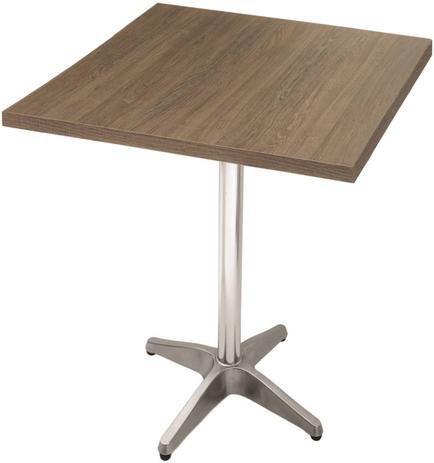 Base Nebraska Aluminio com Tampo Quadrado Imbuia de 60 cm - 39287 - Sun house Menor preço em Base Nebraska Aluminio com Tampo Quadrado Imbuia de 60 cm - 39287 - Sun house