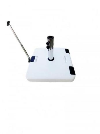 Base ombrellone em concreto quadrada com puxadores 55kg branco - Bel Lazer Menor preço em Base ombrellone em concreto quadrada com puxadores 55kg branco - Bel Lazer