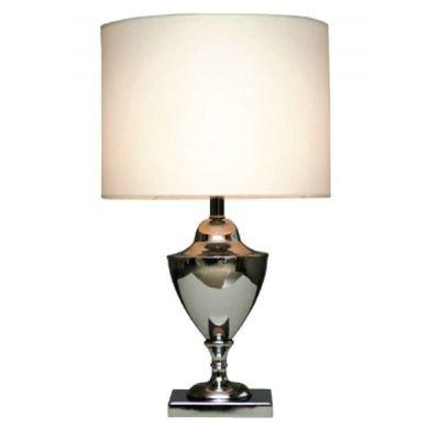 Base p/ abajur aco/vidro 47cmh 1xe27- cr/tr - Bella iluminação Menor preço em Base p/ abajur aco/vidro 47cmh 1xe27- cr/tr - Bella iluminação