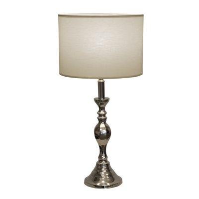 Base p/abajur anjar 16cmx47cmh 1xe27 - cromado - Bella iluminação Menor preço em Base p/abajur anjar 16cmx47cmh 1xe27 - cromado - Bella iluminação