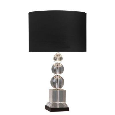 Base p/ abajur em metal/vidro 50cmh 1xe27- cr/tr - Bella iluminação Menor preço em Base p/ abajur em metal/vidro 50cmh 1xe27- cr/tr - Bella iluminação