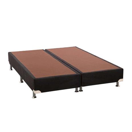 Base para Cama Box Queen Camurça I Preta - Ortobom Menor preço em Base para Cama Box Queen Camurça I Preta - Ortobom