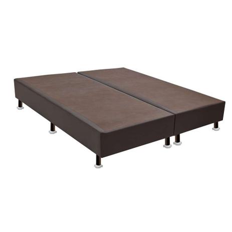 Base para Cama Box Queen Cori I Marrom - Ortobom Menor preço em Base para Cama Box Queen Cori I Marrom - Ortobom