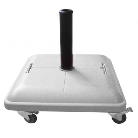 Base para guarda-sol e ombrelone quadrado c/ rodas branco - Belfix Menor preço em Base para guarda-sol e ombrelone quadrado c/ rodas branco - Belfix