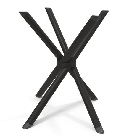 Base para Mesa de Jantar Volga M008 Crome Kappesberg Preto Fosco Menor preço em Base para Mesa de Jantar Volga M008 Crome Kappesberg Preto Fosco