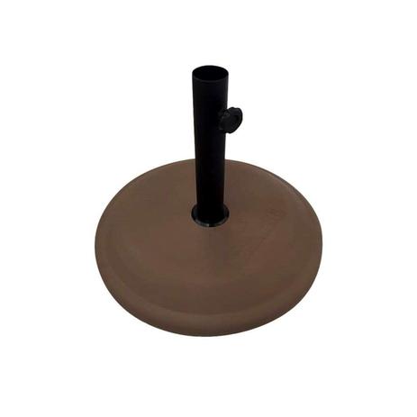 Base para Ombrelone Concreto Redondo 22kg Ronchetti Marrom Menor preço em Base para Ombrelone Concreto Redondo 22kg Ronchetti Marrom