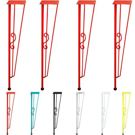 Base Pés de Mesa de Jantar Hairpin Legs Provençal - 04 un. - Gênus Móveis é boa?