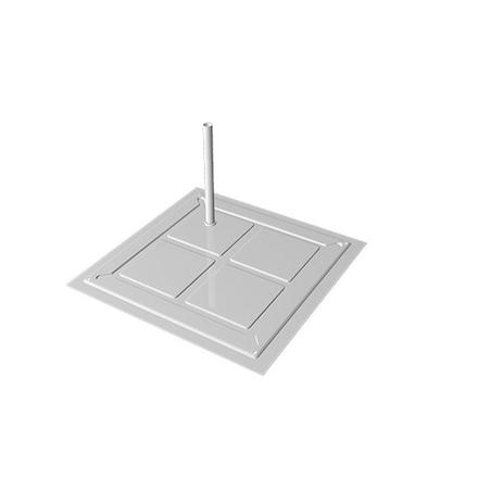 Base POP Para Manequim 1 Pino Branco 0,30 x 0,30m - Cód. 8617 - Gecede industria e comercio ltda Menor preço em Base POP Para Manequim 1 Pino Branco 0,30 x 0,30m - Cód. 8617 - Gecede industria e comercio ltda