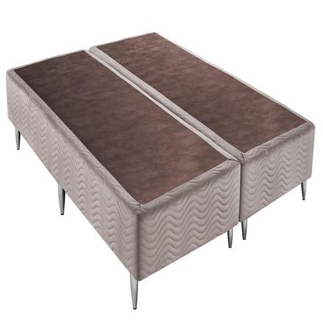 Base Sommier Camurça Bege Queen (158x198x30) - Ortobom Menor preço em Base Sommier Camurça Bege Queen (158x198x30) - Ortobom