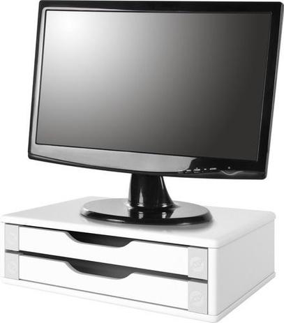 Base Suporte Monitor 2 Gavetas Branco Souza Super Barato Menor preço em Base Suporte Monitor 2 Gavetas Branco Souza Super Barato