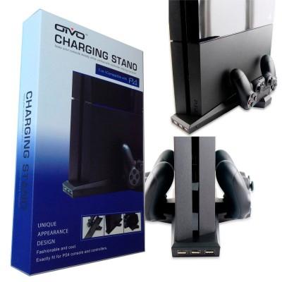 Base Suporte Vertical 7 em 1 Oivo p/ Ps4 e Ps4 Slim Com Cooler e Carregador 2 Controles - Otvo Menor preço em Base Suporte Vertical 7 em 1 Oivo p/ Ps4 e Ps4 Slim Com Cooler e Carregador 2 Controles - Otvo