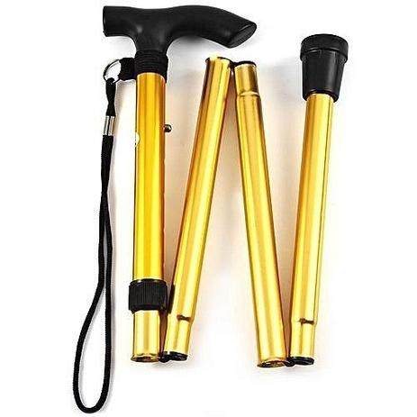 Bastão Caminhada Bengala Retrátil Alumínio Amarelo Ouro - Apeximp Menor preço em Bastão Caminhada Bengala Retrátil Alumínio Amarelo Ouro - Apeximp