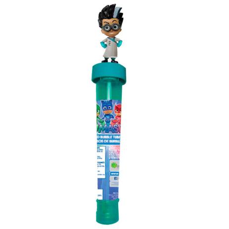 Bastão de Bolinhas de Sabão e Figura - PJ Masks - Romeo - Candide Menor preço em Bastão de Bolinhas de Sabão e Figura - PJ Masks - Romeo - Candide