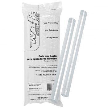 Bastão de Cola Quente Transparente 11,2MM x 300MM - 1KG - Waft Menor preço em Bastão de Cola Quente Transparente 11,2MM x 300MM - 1KG - Waft