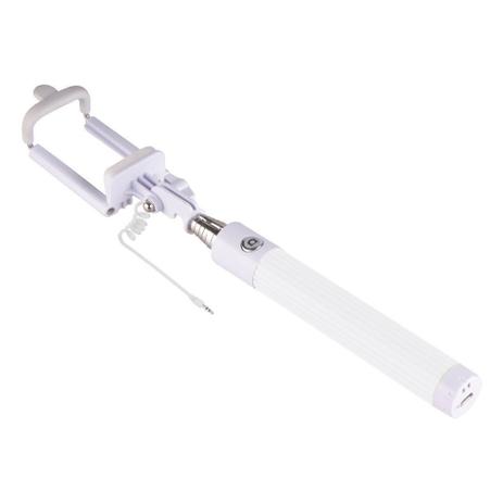 Bastão extensor Vivitar com botão de disparo para selfie - Branco Menor preço em Bastão extensor Vivitar com botão de disparo para selfie - Branco