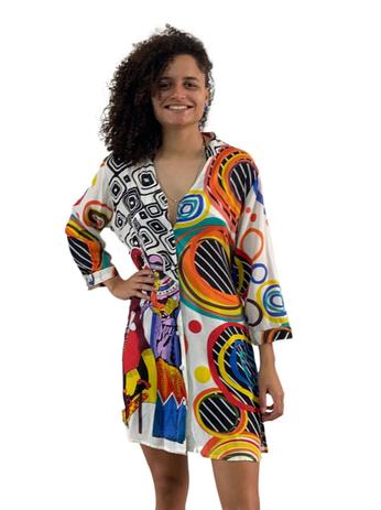 Bata Tunica indiana Bata feminina Viscose Saida De Praia 346 - Deeyaa Menor preço em Bata Tunica indiana Bata feminina Viscose Saida De Praia 346 - Deeyaa