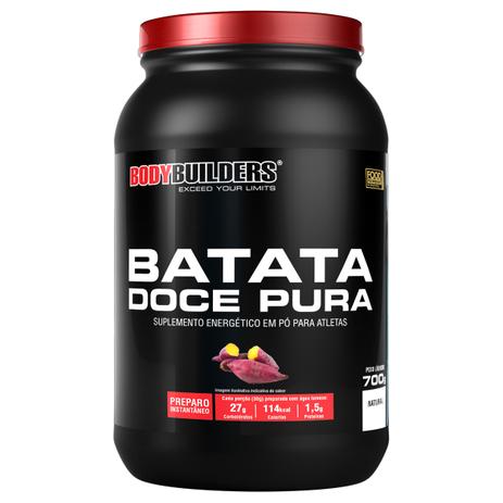 Batata Doce Pura 700g - Bodybuilders Menor preço em Batata Doce Pura 700g - Bodybuilders