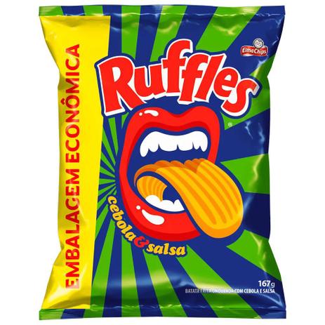 Batata Ruffles Cebola e Salsa 167g - Elma Chips Menor preço em Batata Ruffles Cebola e Salsa 167g - Elma Chips