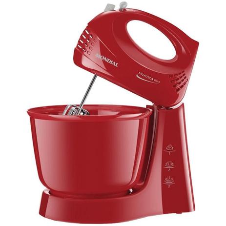 Batedeira B-35-NP Vermelha 60Hz Pratica 350W Mondial - 220v Menor preço em Batedeira B-35-NP Vermelha 60Hz Pratica 350W Mondial - 220v