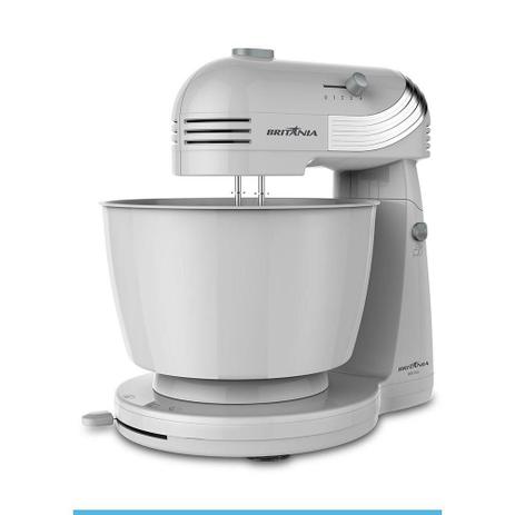 Batedeira Britânia BBT350B com 4 Velocidades - Branca/Prata Menor preço em Batedeira Britânia BBT350B com 4 Velocidades - Branca/Prata